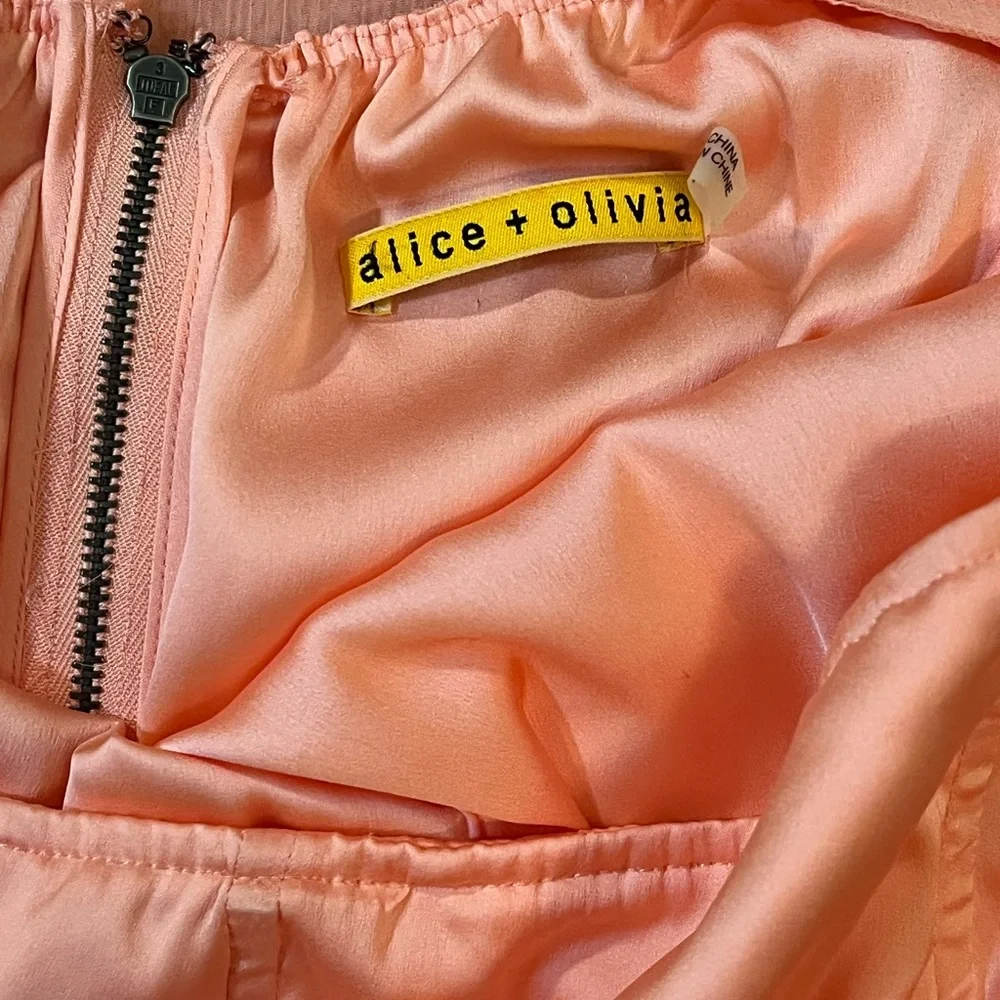 🧡𝐀𝐋𝐈𝐂𝐄 + 𝐎𝐋𝐈𝐕𝐈𝐀 strapless georgette - Picture 9 of 9